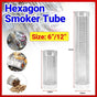 Hexagon Bbq Smoker Tube Stainless Steel Grill Accessory Smoking Box Long Lasting - 6Inch V528-BBQAMOKERTUBE-6INCH-450215