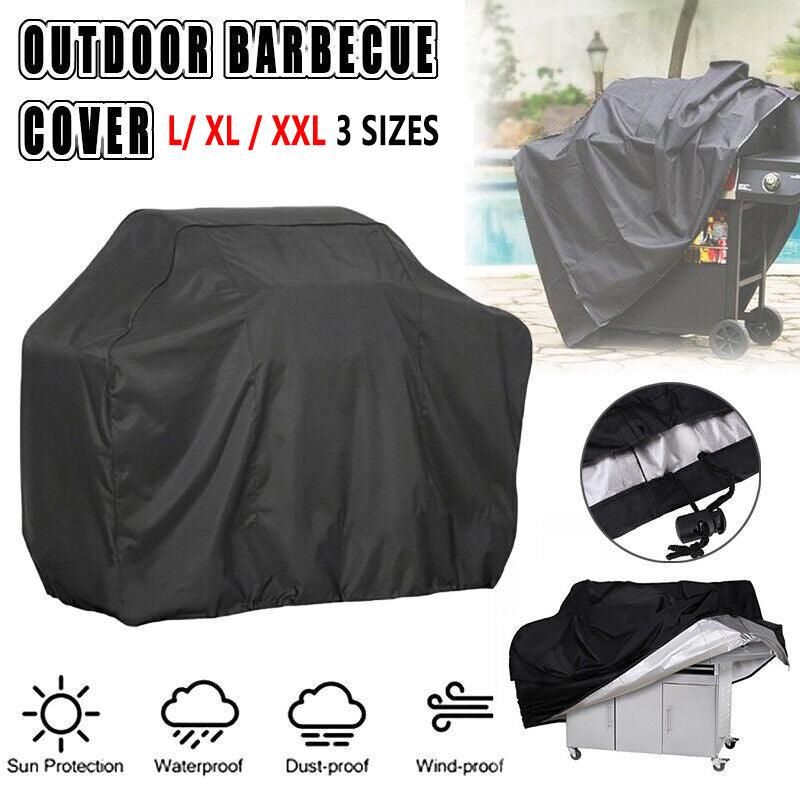 Waterproof Bbq Cover Heavy Duty Rain Gas Barbeque Smoker Grill Protector L/XL/XXL - L V528-BBQCOVER-L-221594