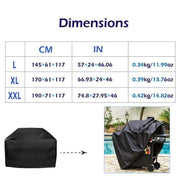 Waterproof Bbq Cover Heavy Duty Rain Gas Barbeque Smoker Grill Protector L/XL/XXL - L V528-BBQCOVER-L-221594