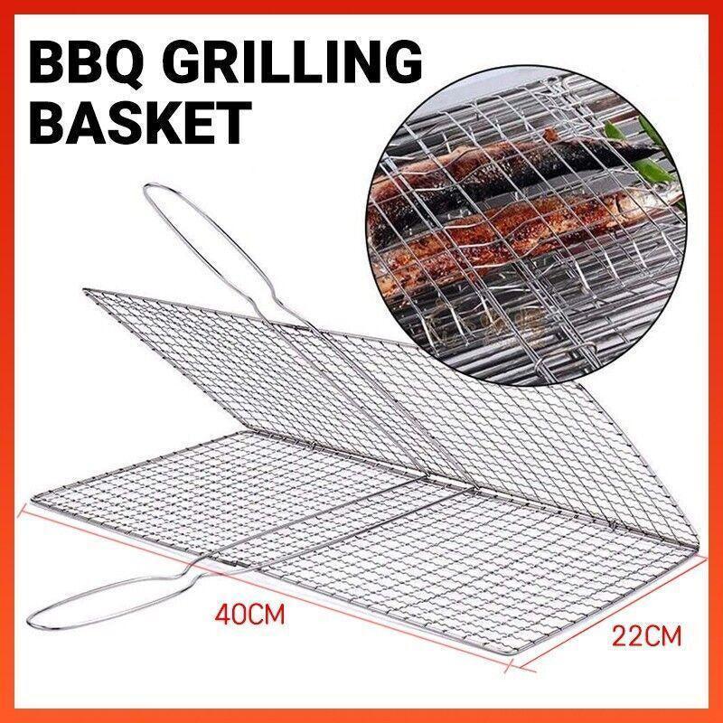 Bbq Fish Grilling Basket Grill Camping Net Meat Vegetable Cooking Kitchen Tool V528-BBQFISHGRILLINGBASKET-623879