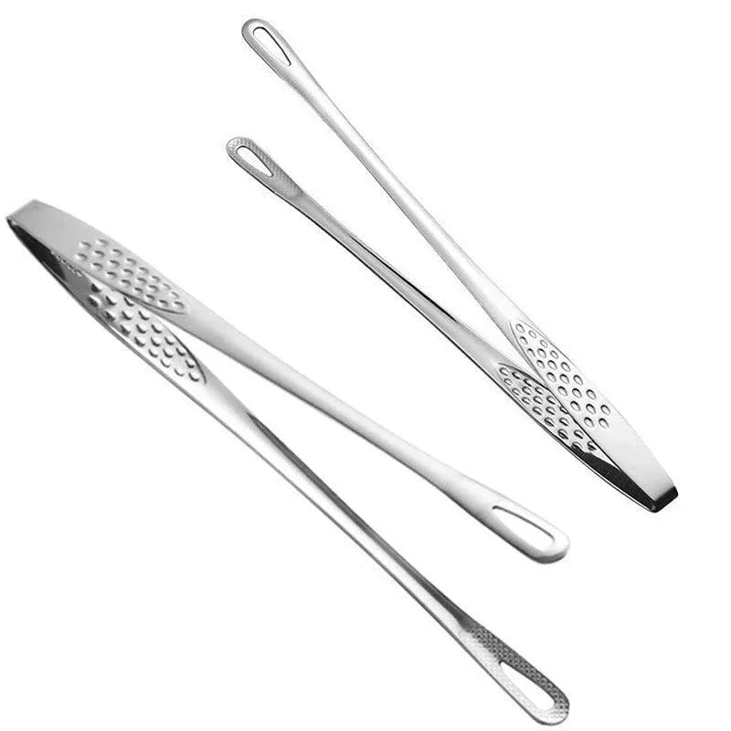 24/28Cm Stainless Steel Kitchen Grill Straight Tweezers Bbq Food Tongs Tools - 24CM V528-BBQFOODTONGS-24CM-815613