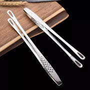 24/28Cm Stainless Steel Kitchen Grill Straight Tweezers Bbq Food Tongs Tools - 24CM V528-BBQFOODTONGS-24CM-815613