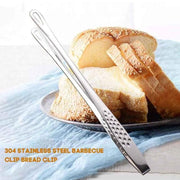 24/28Cm Stainless Steel Kitchen Grill Straight Tweezers Bbq Food Tongs Tools - 24CM V528-BBQFOODTONGS-24CM-815613
