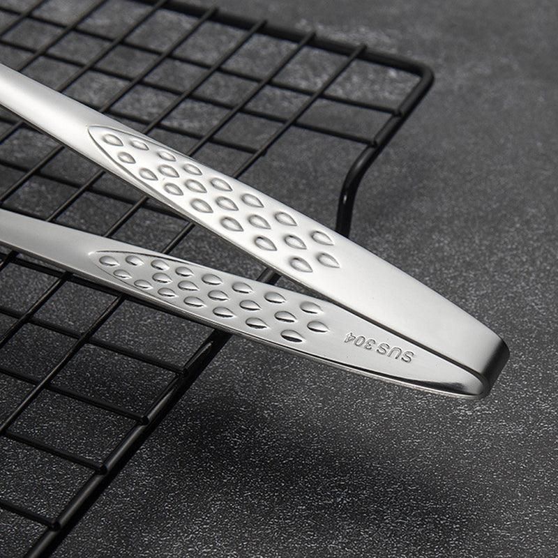 24/28Cm Stainless Steel Kitchen Grill Straight Tweezers Bbq Food Tongs Tools - 24CM V528-BBQFOODTONGS-24CM-815613