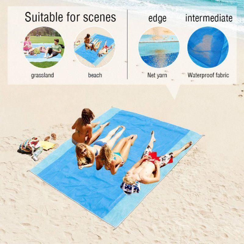 Sand Free Beach Mat Blanket Sand Proof Magic Sandless Sand Dirt & Dust Disappear - Green V528-BEACHMAT-GREEN-2-2M-480309