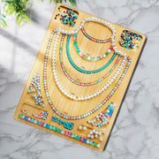 Wooden Beading Board DIY Bracelet Anklet String Design Bead Decoration Plate V528-BEAD-BOARD-830504