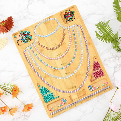 Wooden Beading Board DIY Bracelet Anklet String Design Bead Decoration Plate V528-BEAD-BOARD-830504
