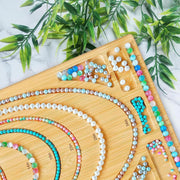 Wooden Beading Board DIY Bracelet Anklet String Design Bead Decoration Plate V528-BEAD-BOARD-830504