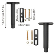 2PCS Bed Legs Adjustable Retractable Heavy Duty Bed Center Frame Support Feet V528-BED-LEG-SUPPORT-2PCS-901841