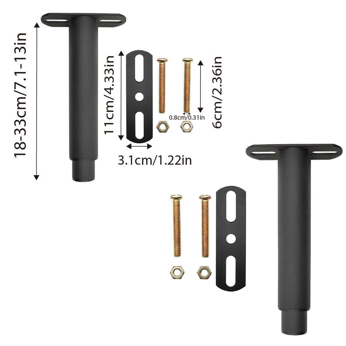 2PCS Bed Legs Adjustable Retractable Heavy Duty Bed Center Frame Support Feet V528-BED-LEG-SUPPORT-2PCS-901841