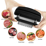 48-Blade Stainless Steel Meat Tenderizer Tool for Steak Pork Chicken Lamb V528-BEEFTENDERIZER-322690