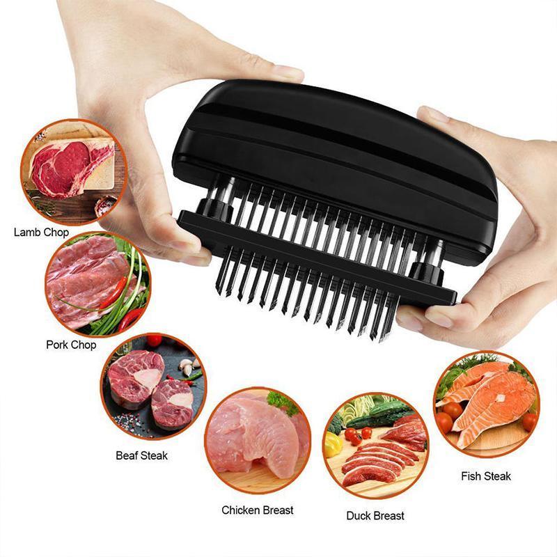 48-Blade Stainless Steel Meat Tenderizer Tool for Steak Pork Chicken Lamb V528-BEEFTENDERIZER-322690