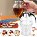 Honey Syrup Dispenser with Stand Bottom Flow Trigger Jar for Kitchen Use V528-BEEKITCHENPOT-851308