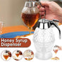 Honey Syrup Dispenser with Stand Bottom Flow Trigger Jar for Kitchen Use V528-BEEKITCHENPOT-851308