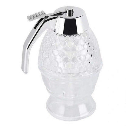 Honey Syrup Dispenser with Stand Bottom Flow Trigger Jar for Kitchen Use V528-BEEKITCHENPOT-851308