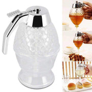 Honey Syrup Dispenser with Stand Bottom Flow Trigger Jar for Kitchen Use V528-BEEKITCHENPOT-851308