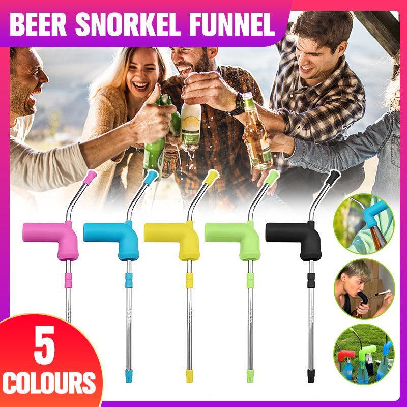 Beer Snorkel Funnel Bong Bucks Hens House Party Games Drinking - Green V528-BEER-SNORKEL-GREEN-148544
