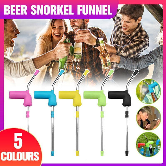 Beer Snorkel Funnel Bong Bucks Hens House Party Games Drinking - Yellow V528-BEER-SNORKEL-YELLOW-335301