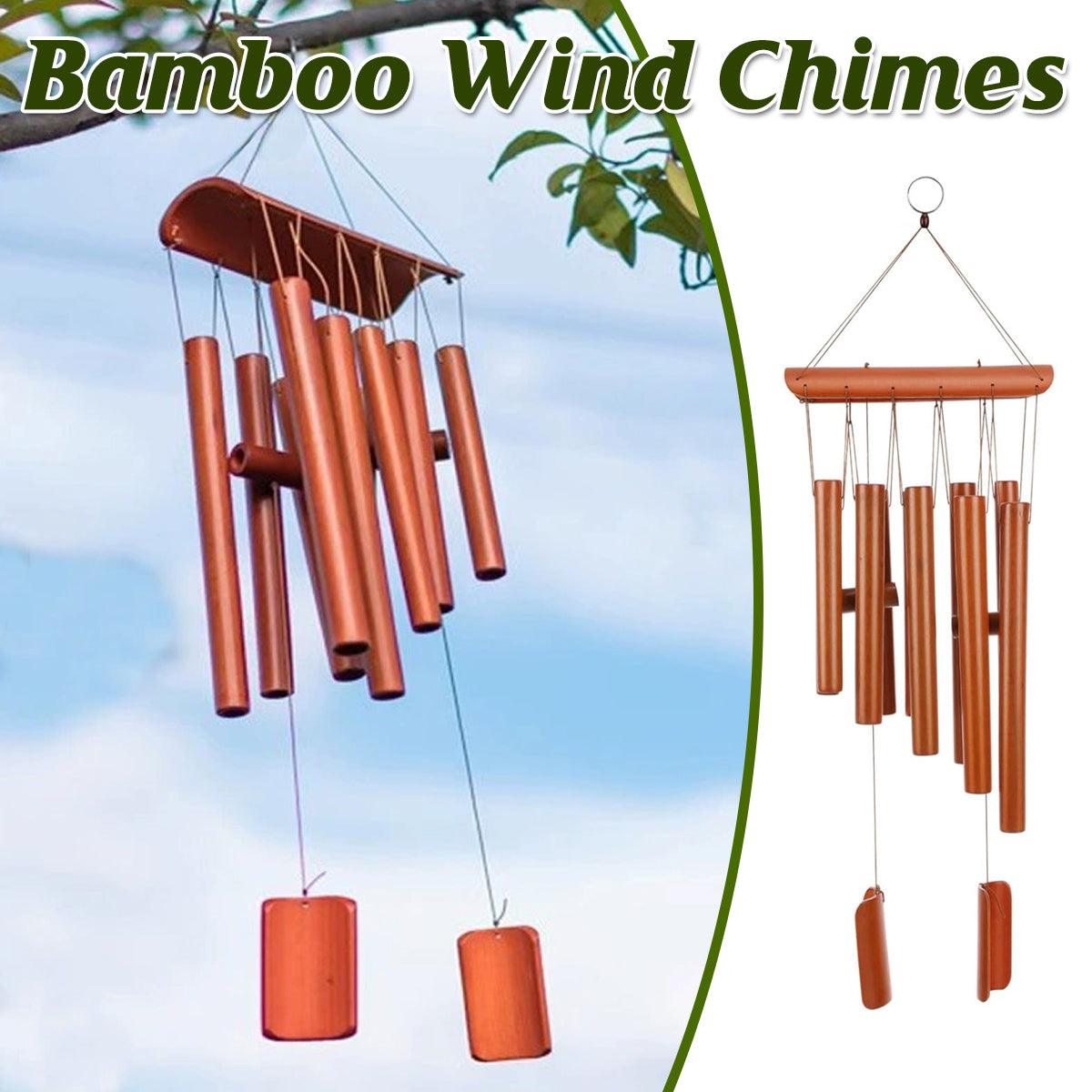 Home Bell Bamboo Hanging Decoration Wind Chime for Outdoor Garden Patio Decor V528-BELL-PENDANT-930909