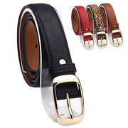 Ladies Leather Belt Classic Buckle Fashion Waist Strap for Jeans Dresses Casual - Leopard V528-BELT-LEOPARDPRINT-154895