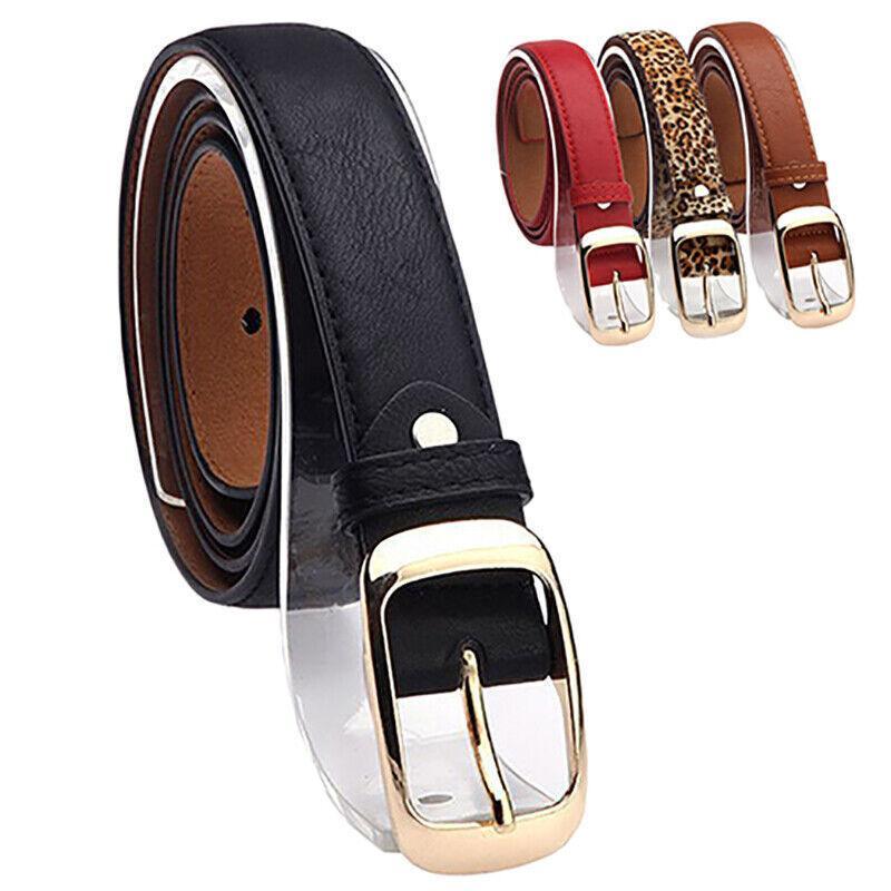Ladies Leather Belt Classic Buckle Fashion Waist Strap for Jeans Dresses Casual - Leopard V528-BELT-LEOPARDPRINT-154895