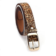 Ladies Leather Belt Classic Buckle Fashion Waist Strap for Jeans Dresses Casual - Leopard V528-BELT-LEOPARDPRINT-154895