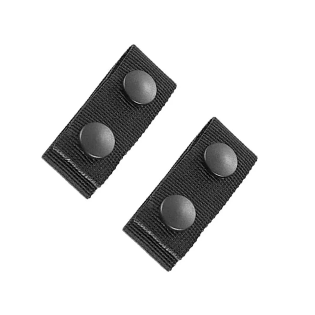 2PCS Outdoor Tactical Belt Loop Snap On Retainer Buckle Clip Holder Hiking Gear - Black V528-BELT-LOOPS-2PCS-BLACK-109976
