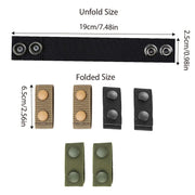 2PCS Outdoor Tactical Belt Loop Snap On Retainer Buckle Clip Holder Hiking Gear - Black V528-BELT-LOOPS-2PCS-BLACK-109976