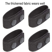 2PCS Outdoor Tactical Belt Loop Snap On Retainer Buckle Clip Holder Hiking Gear - Black V528-BELT-LOOPS-2PCS-BLACK-109976
