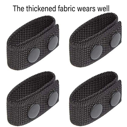 2PCS Outdoor Tactical Belt Loop Snap On Retainer Buckle Clip Holder Hiking Gear - Black V528-BELT-LOOPS-2PCS-BLACK-109976