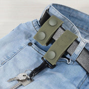2PCS Outdoor Tactical Belt Loop Snap On Retainer Buckle Clip Holder Hiking Gear - Black V528-BELT-LOOPS-2PCS-BLACK-109976
