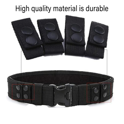 2PCS Outdoor Tactical Belt Loop Snap On Retainer Buckle Clip Holder Hiking Gear - Black V528-BELT-LOOPS-2PCS-BLACK-109976