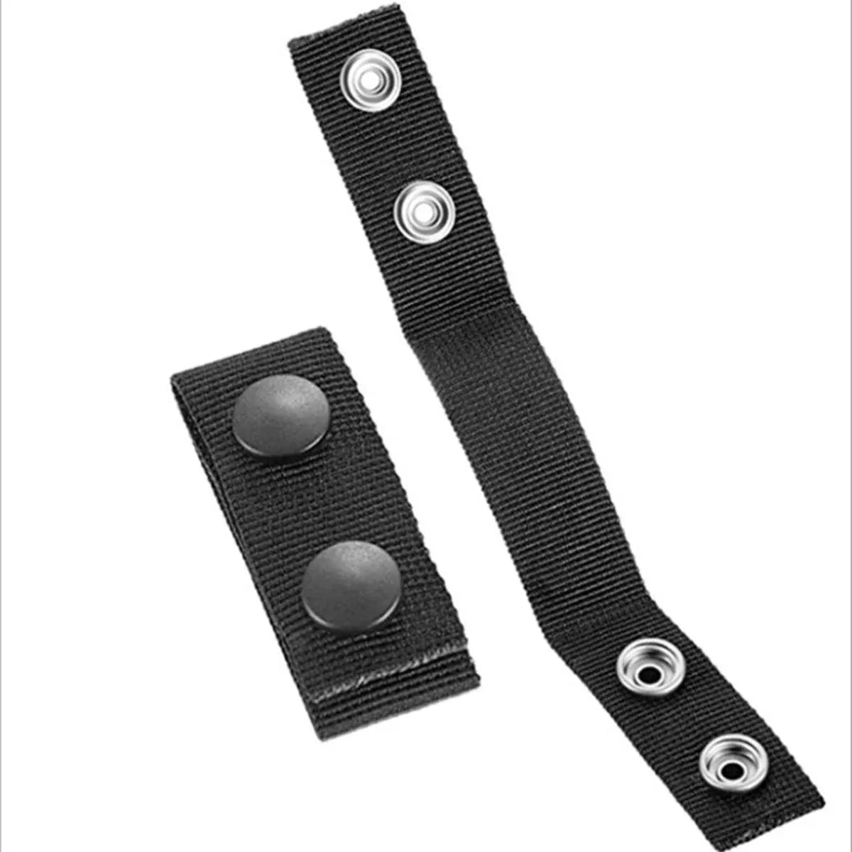 2PCS Outdoor Tactical Belt Loop Snap On Retainer Buckle Clip Holder Hiking Gear - Black V528-BELT-LOOPS-2PCS-BLACK-109976