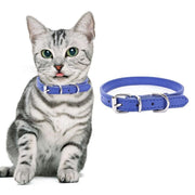 Dog Collar Pet Puppy Adjustable Neck Strap Pu Leather S - Blue V528-BELT-S-DARKBLUE-10875