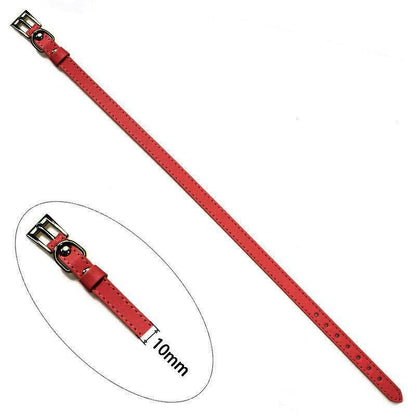 Dog Collar Pet Puppy Adjustable Neck Strap Pu Leather S - Blue V528-BELT-S-DARKBLUE-10875