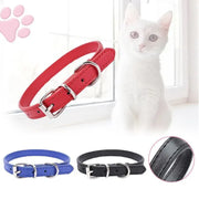 Dog Collar Pet Puppy Adjustable Neck Strap Pu Leather S - Blue V528-BELT-S-DARKBLUE-10875