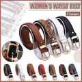 Ladies Leather Belt Classic Buckle Fashion Waist Strap for Jeans Dresses Casual - White V528-BELT-WHITE-154897