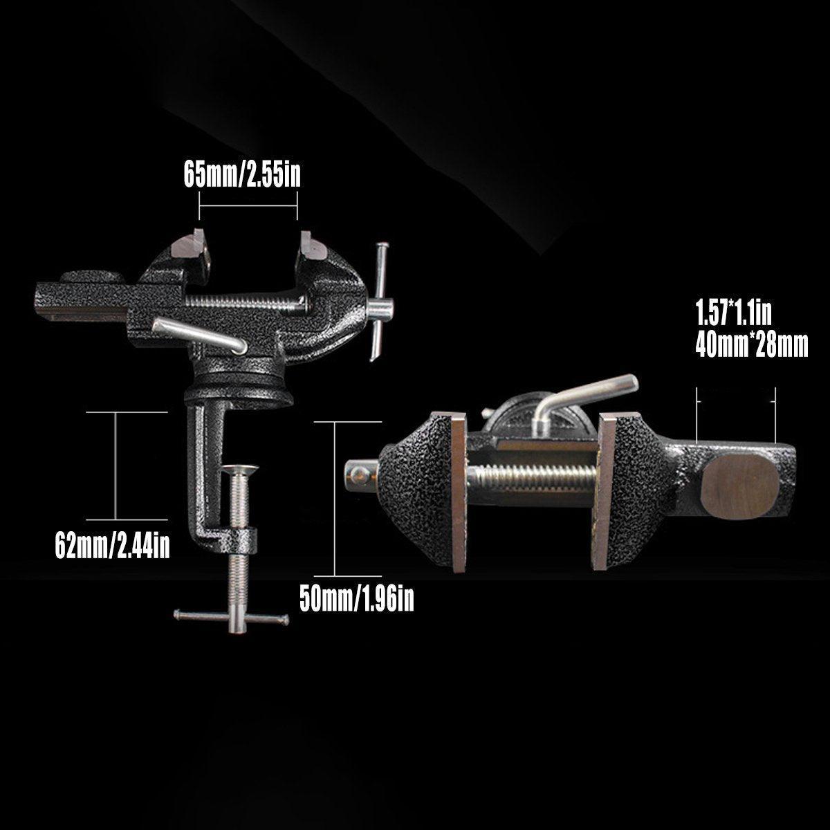 Mini Vice Clamp Table Clamp Workbench Desk Small Craft Hobby Model Maker Tool V528-BENCH-VISE-BLACK-911310