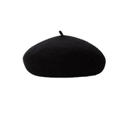 Women Ladies Beanie Wool French Beret Newsboy Hat Cap Winter Warm Hats Girls - Black V528-BERET-BLACK-497132