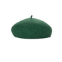 Women Ladies Beanie Wool French Beret Newsboy Hat Cap Winter Warm Hats Girls - Green V528-BERET-DARKGREEN-913458