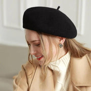 Women Ladies Beanie Wool French Beret Newsboy Hat Cap Winter Warm Hats Girls - Green V528-BERET-DARKGREEN-913458