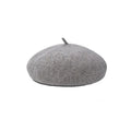 Women Ladies Beanie Wool French Beret Newsboy Hat Cap Winter Warm Hats Girls - Light Grey V528-BERET-LIGHTGREY-952088