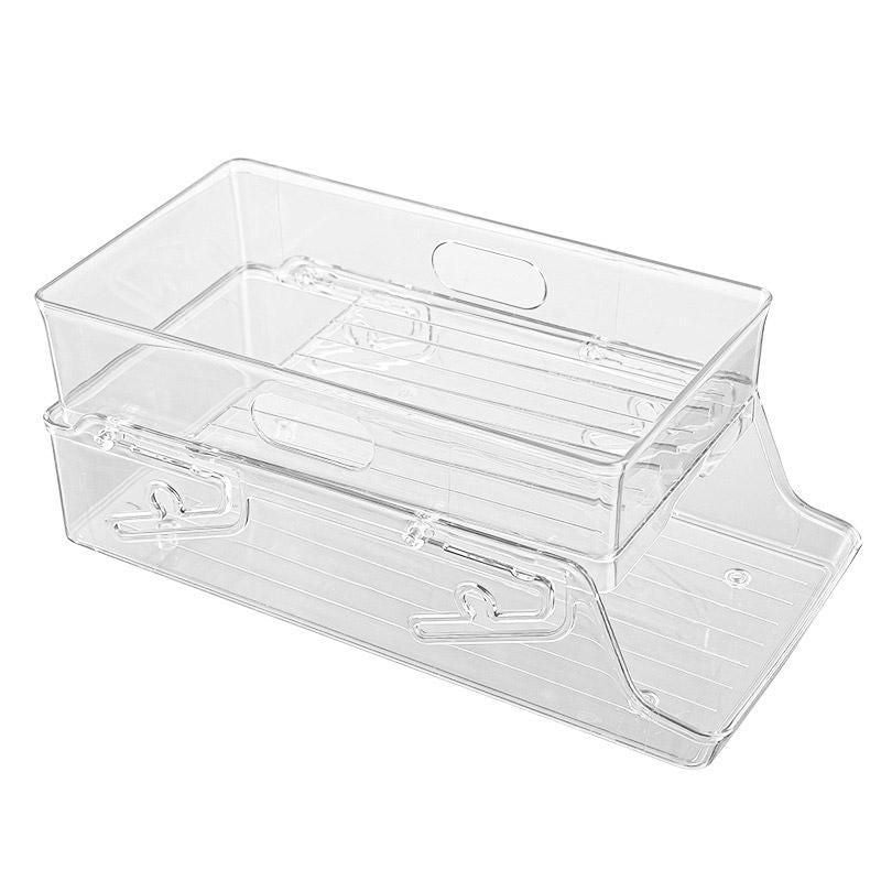 Double Tier Drinks Organiser Drawer Shelf Storage Rack Beverage Dispenser Holder V528-BEVERAGE-975900