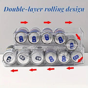 Double Tier Drinks Organiser Drawer Shelf Storage Rack Beverage Dispenser Holder V528-BEVERAGE-975900