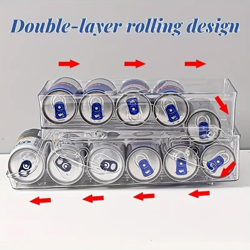 Double Tier Drinks Organiser Drawer Shelf Storage Rack Beverage Dispenser Holder V528-BEVERAGE-975900