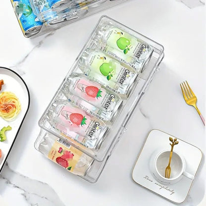 Double Tier Drinks Organiser Drawer Shelf Storage Rack Beverage Dispenser Holder V528-BEVERAGE-975900