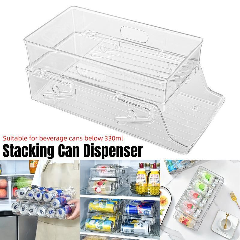 Double Tier Drinks Organiser Drawer Shelf Storage Rack Beverage Dispenser Holder V528-BEVERAGE-975900