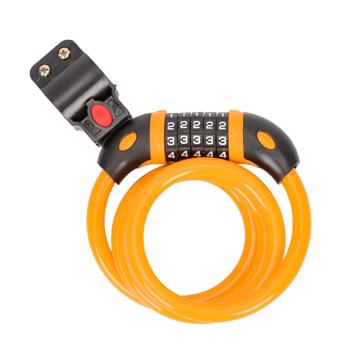 Bike Bicycle Cycling Lock 5 Digit Combination Security Cable Lock Anti Theft V528-BICYCLE-LOCK-ORANGE-986154