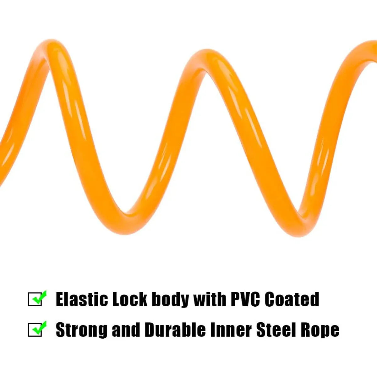 Bike Bicycle Cycling Lock 5 Digit Combination Security Cable Lock Anti Theft V528-BICYCLE-LOCK-ORANGE-986154