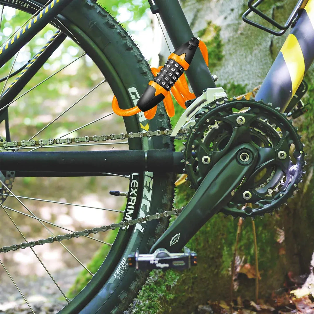 Bike Bicycle Cycling Lock 5 Digit Combination Security Cable Lock Anti Theft V528-BICYCLE-LOCK-ORANGE-986154